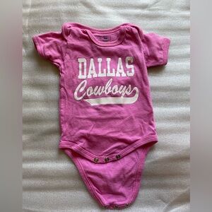 Dallas Cowboys baby girl onesie 0-3 months